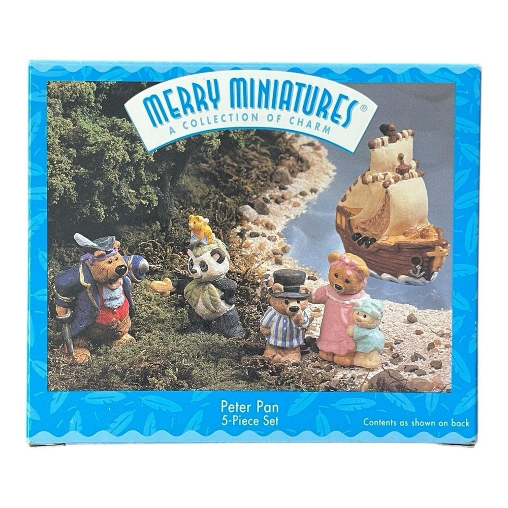Peter Pan Hallmark Merry Miniatures 5 Piece Set